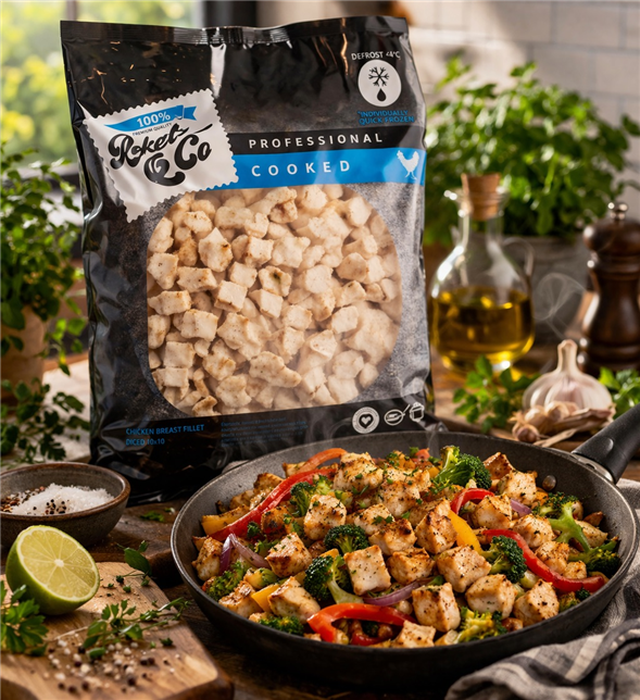 2500 gram Hønsekød i tern