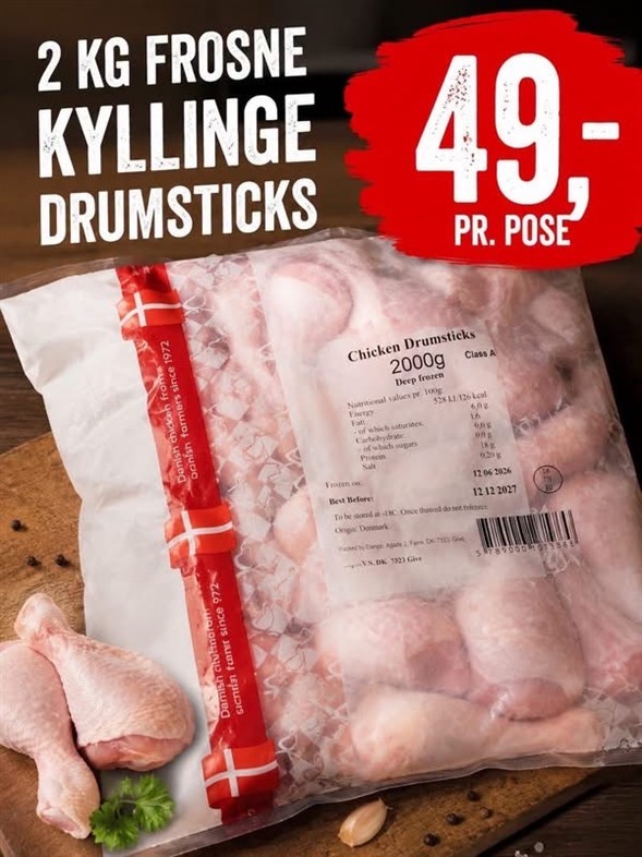 2 KG KYLLING DRUMSTICKS!  🐓