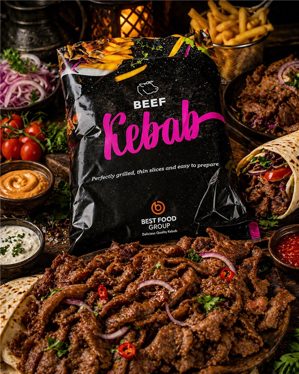 2 kg. Oksekød Kebab 🥩