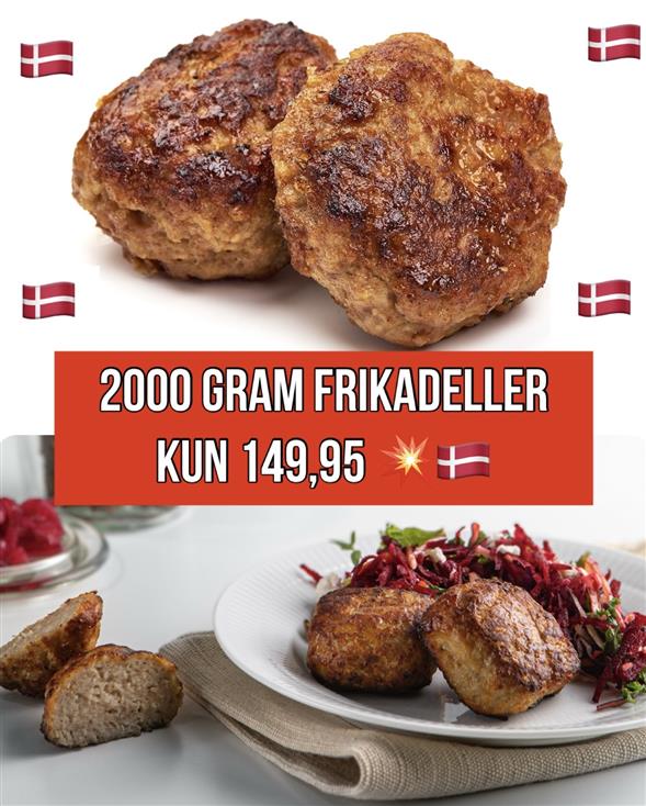 2000 GRAM DANSKE FRIKADELLER