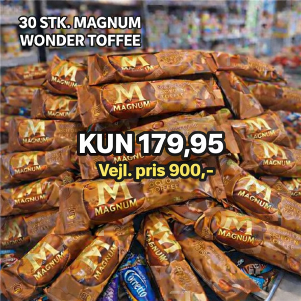 30 STK. MAGNUM WONDER TOFFEE