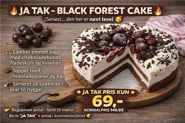 1125 gram Black Forest cake