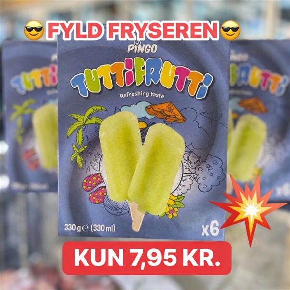 6 STK. PINGO TUTTI FRUTTI IS 🍦🤩