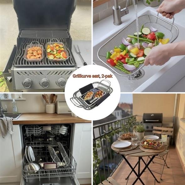 Grill kurv 2 pak