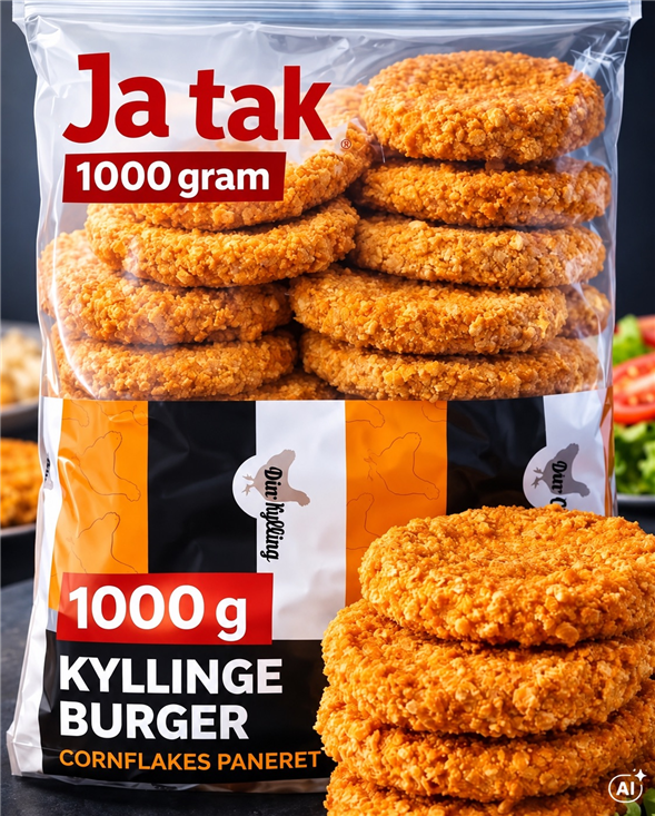 DANPO CORNFLAKES KYLLINGEBURGERE