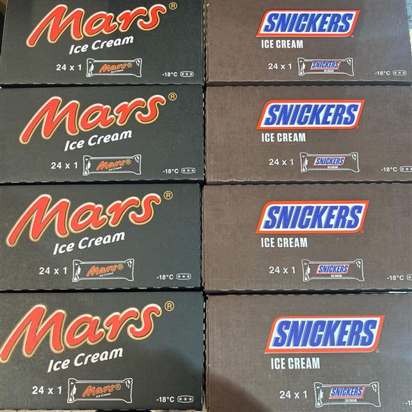 24 stk. Mars/Snickers is