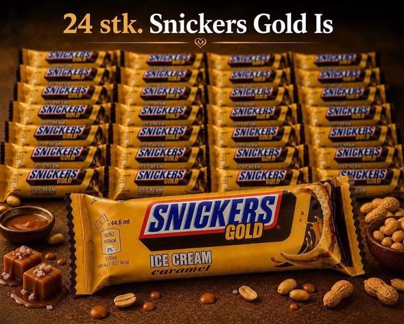 24 STK. SNICKERS GOLD 🥜🍦