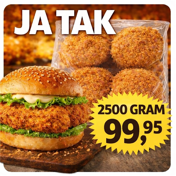 2500 gram SPICY KYLLINGEBURGERE 🍔