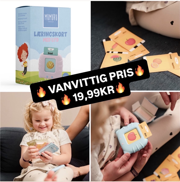 Læringskort 19,99kr